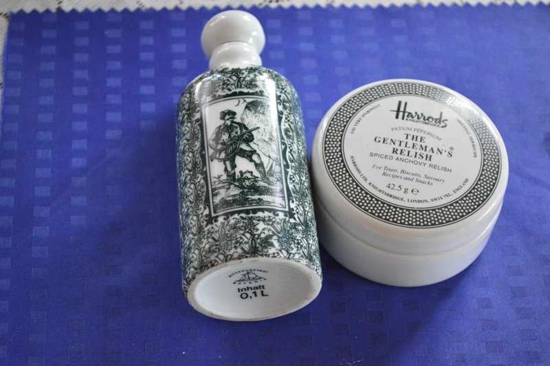 for the man`s dressing table Harrods dish and Bavaria corked  bottle
