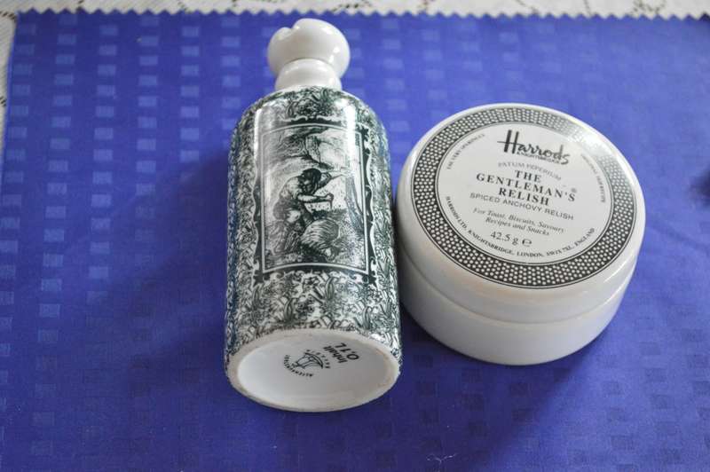 for the man`s dressing table Harrods dish and Bavaria corked  bottle