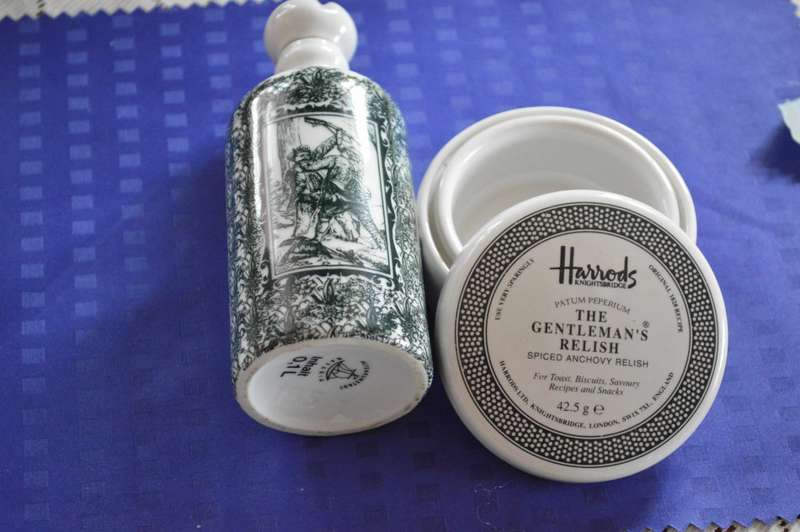 for the man`s dressing table Harrods dish and Bavaria corked  bottle
