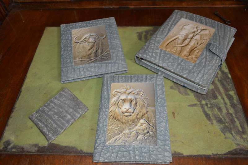 $$$Very nice and clean Buffalo hide Diary, Writting paper and envelopes, Phone book and money wallet
