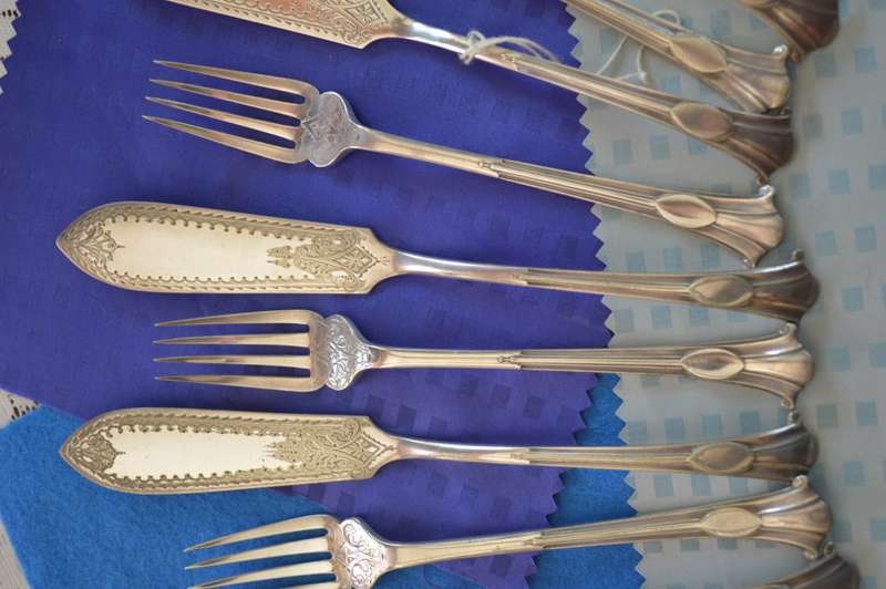 Mappin and Webb Princes plate beautiful detail and design fish knives and forks 12pce