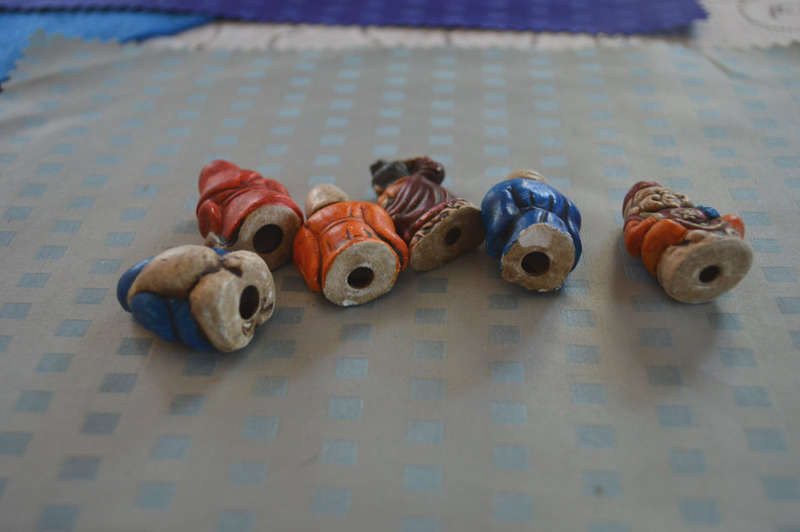 6 chines ceramic hand painted Immortals