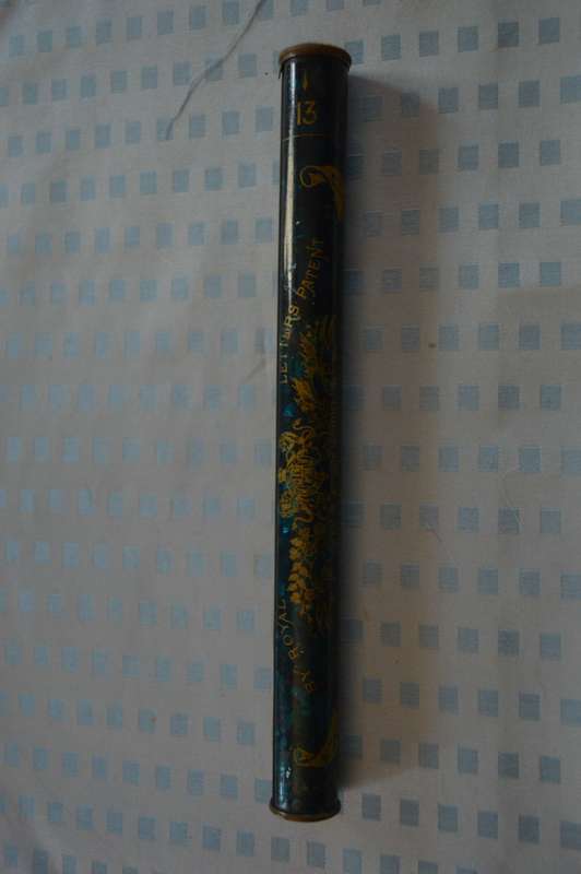 Mitrailleuse` Knitting Pin Case - Jahncke Patent London - English Knitting Pins