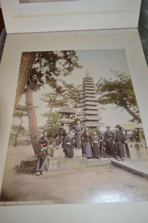 Antique Japanese Meiji Era Shibayama Photo Album 50 Hand Coloured Albumen Photos 1850-1899