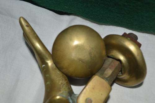 Brass WW2 fish door knocker complete  REDUCED