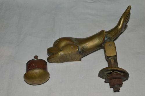 Brass WW2 fish door knocker complete  REDUCED