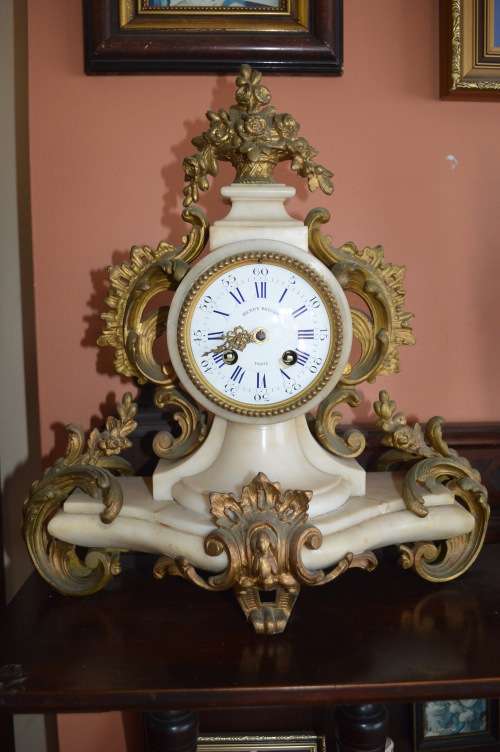 Mantle clock  Medailles D`Argent with Henry Bright face  French clock
