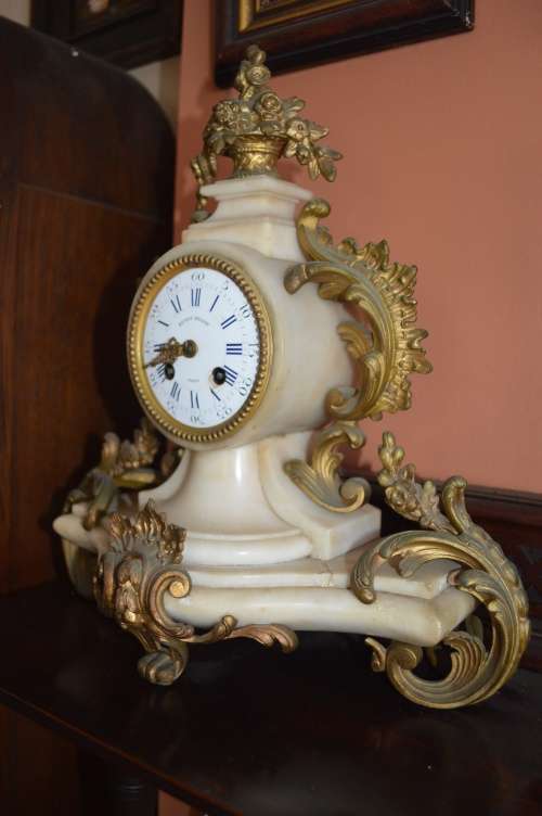 Mantle clock  Medailles D`Argent with Henry Bright face  French clock