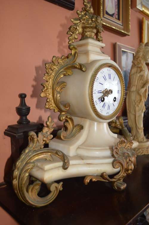 Mantle clock  Medailles D`Argent with Henry Bright face  French clock