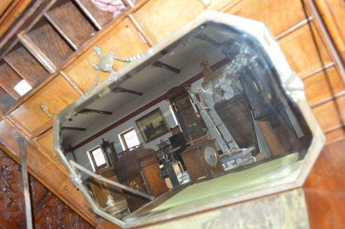 Stunning large art deco wall mirror