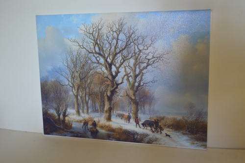 giclee print on canvase Winter scene