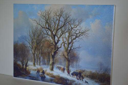 giclee print on canvase Winter scene