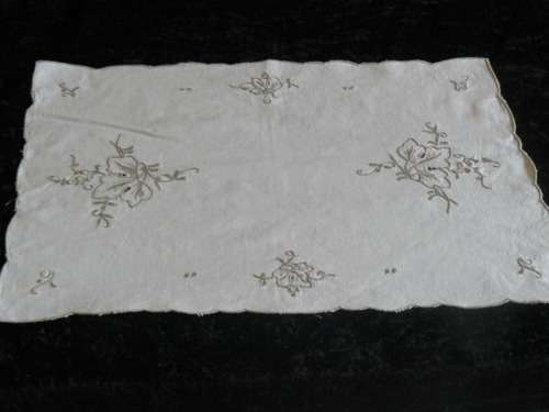COTTON EMBROIDERED TRAY CLOTH