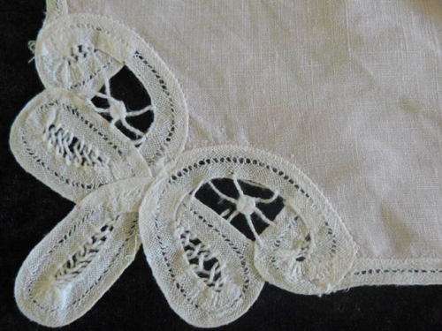 6 X VINTAGE COTTON NAPPKINS plae pink and white