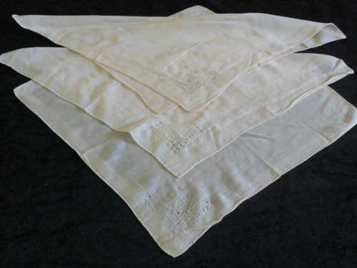 VINTAGE VERY FINE COTTON HANKIES