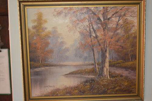 Oil on canvas Autumn scene CANTRELL