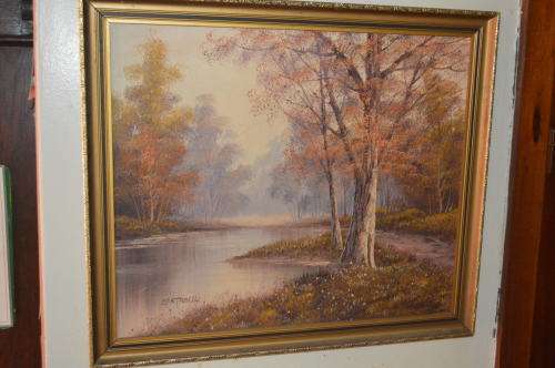 Oil on canvas Autumn scene CANTRELL