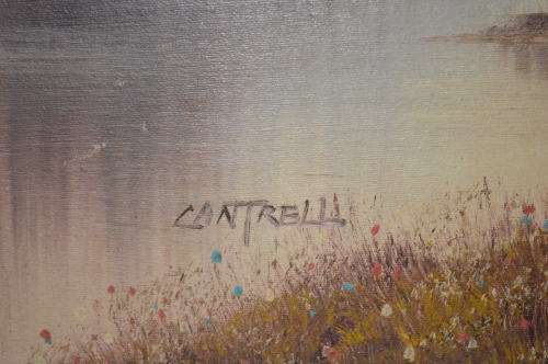 Oil on canvas Autumn scene CANTRELL