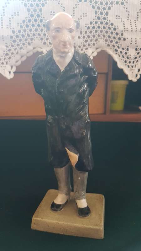 1930`s CROWN STAFFORDSHIRE DICKENS MR. PECKSNIFF SCULPTURE