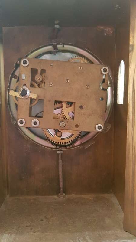 Cloisonne,brass and marble mantle clock Reduced