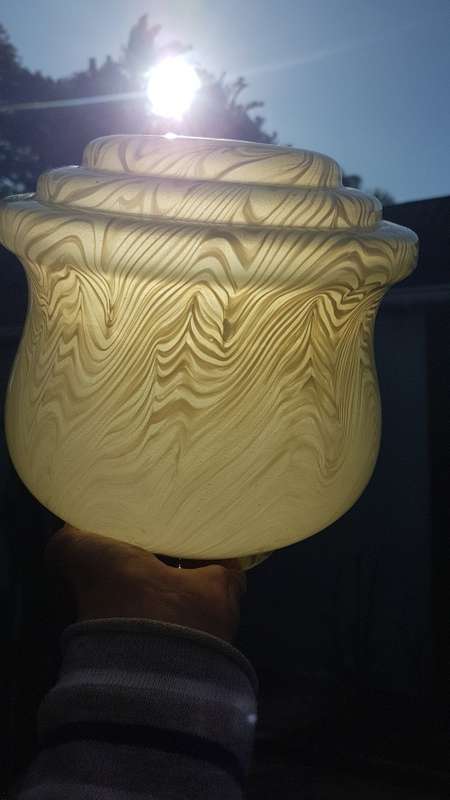 Large Art deco Italian alabaster lamp of lady sitting at a street lamp. REDUCED