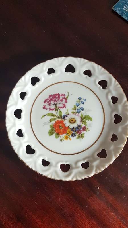 Dresden cut out heart plate stunning REDUCED