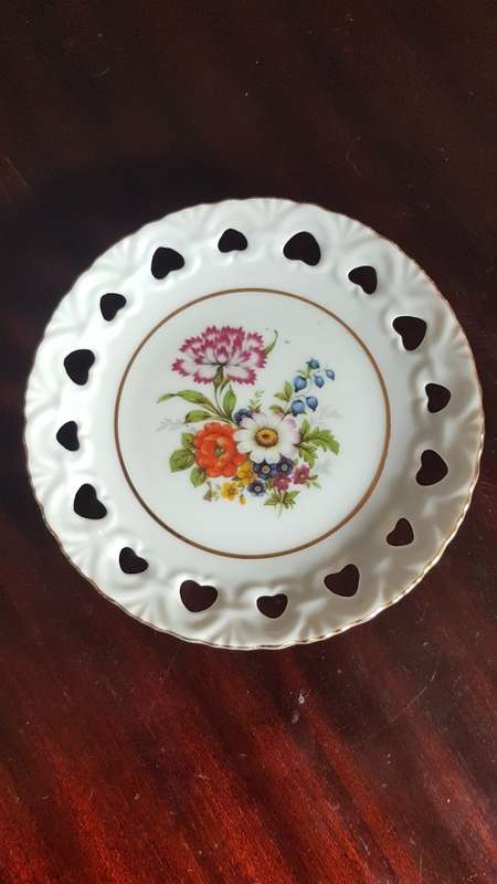 Dresden cut out heart plate stunning REDUCED