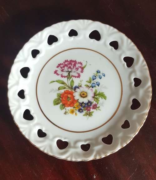 Dresden cut out heart plate stunning REDUCED