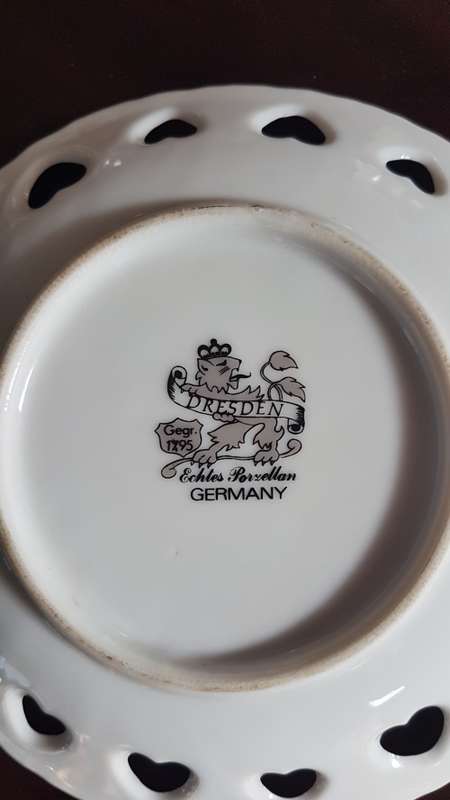 Dresden cut out heart plate stunning REDUCED