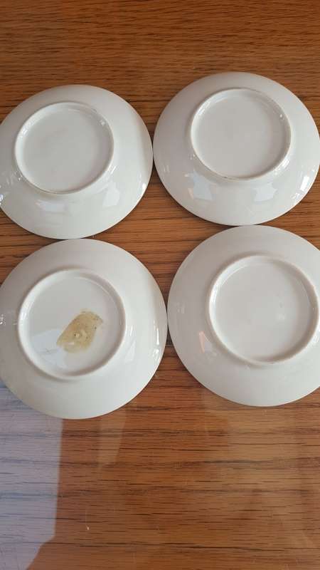 set of 4 bird plates lovely