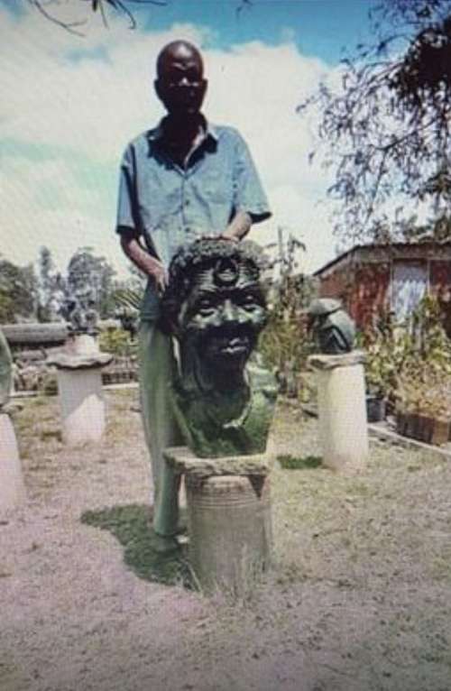 Stunning large (Verite?) 40kg African bust Samson Charimari Harare