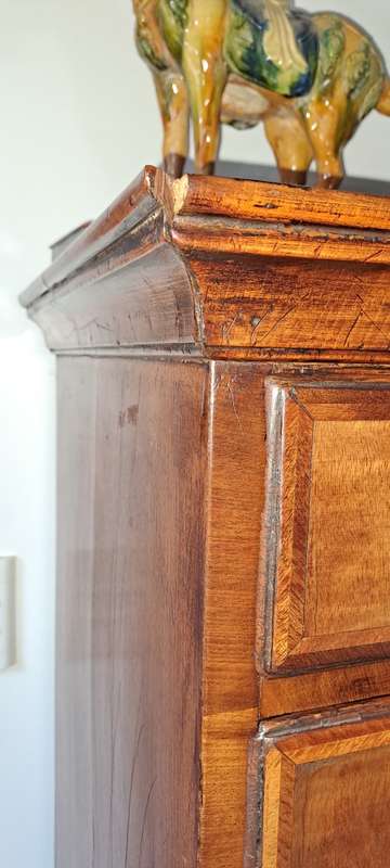 18 Century wall nut chest on stand George 11