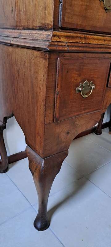 18 Century wall nut chest on stand George 11