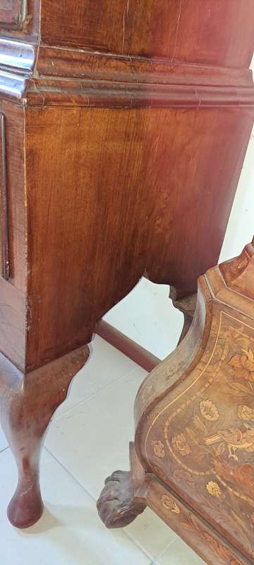 18 Century wall nut chest on stand George 11
