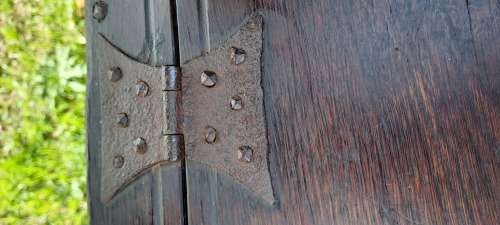 18th century oak small coffer Kist.