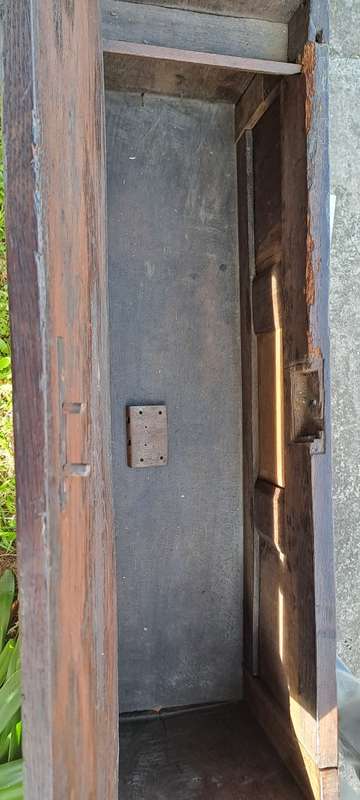 18th century oak small coffer Kist.