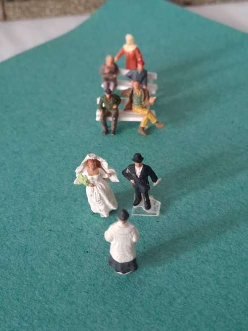 Vintage ho wedding scene