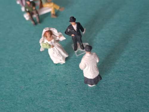 Vintage ho wedding scene