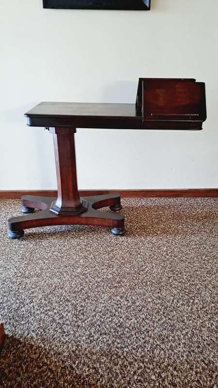 William IV mahogany adjustable library / reading table for the grander home GREATLY REDUCED