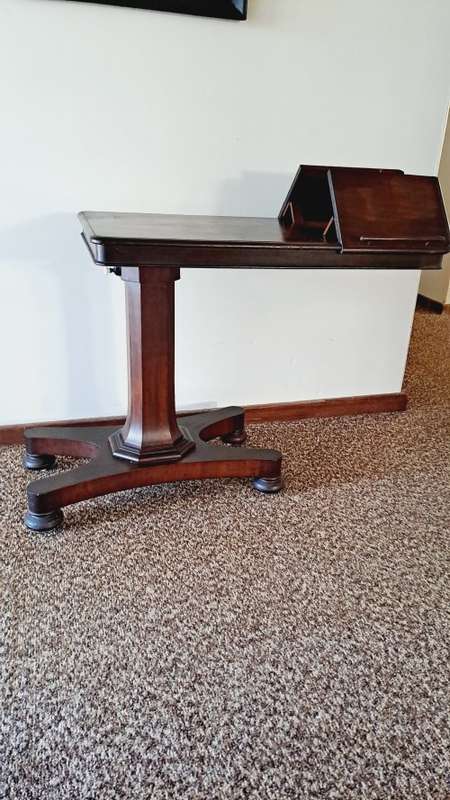 William IV mahogany adjustable library / reading table for the grander home GREATLY REDUCED