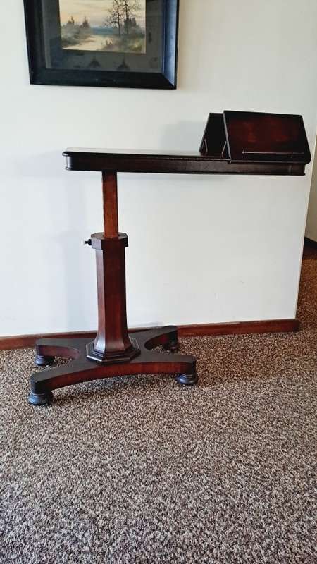 William IV mahogany adjustable library / reading table for the grander home GREATLY REDUCED