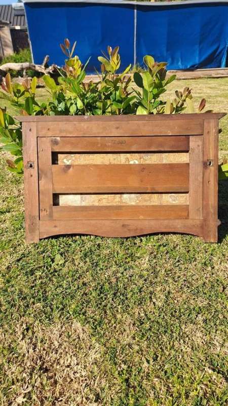 Vintage original hand painted tiles backslash or wall art. Mahogany frame