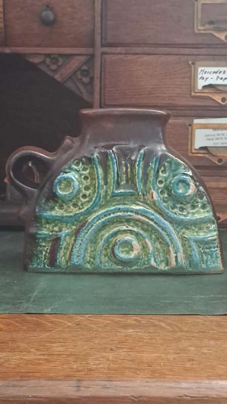 Carstens Tönnieshof 7858-15 ceramic vase ceramic west german pottery design60s 70s  vintage Lava