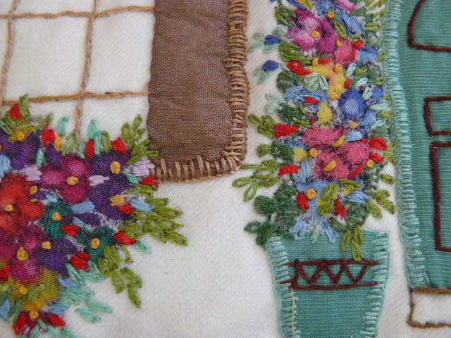 VINTAGE EMBROIDERED TOASTER COVER....PADDED...EMBROIDERED ON BOTH SIDES AMAZING HANDWORK