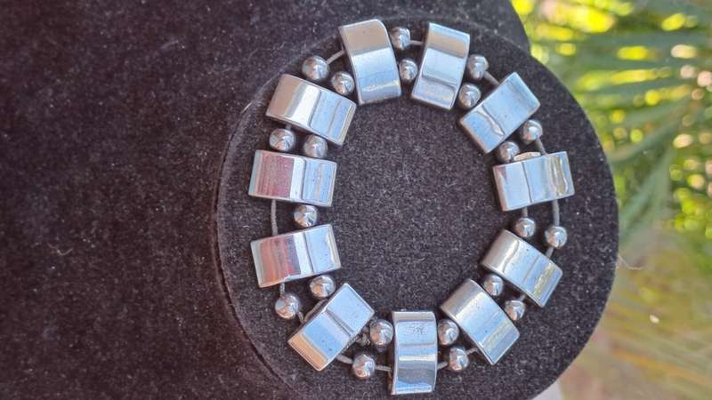 Religious Hermatite stone bracelet