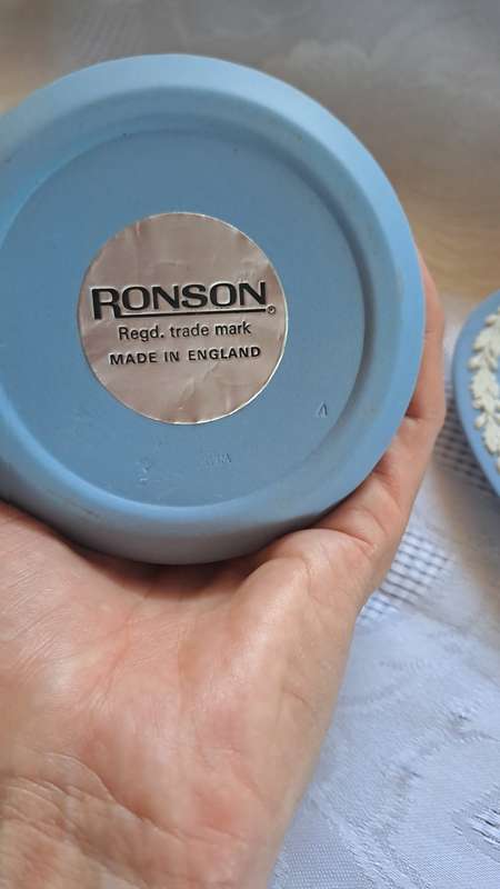 Wedgwood heart dish with unused Ronson lighter