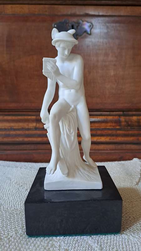 Royal Copenhagen Bisque figurine of Mercury as the Arhus killer