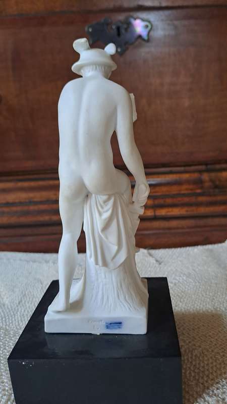Royal Copenhagen Bisque figurine of Mercury as the Arhus killer