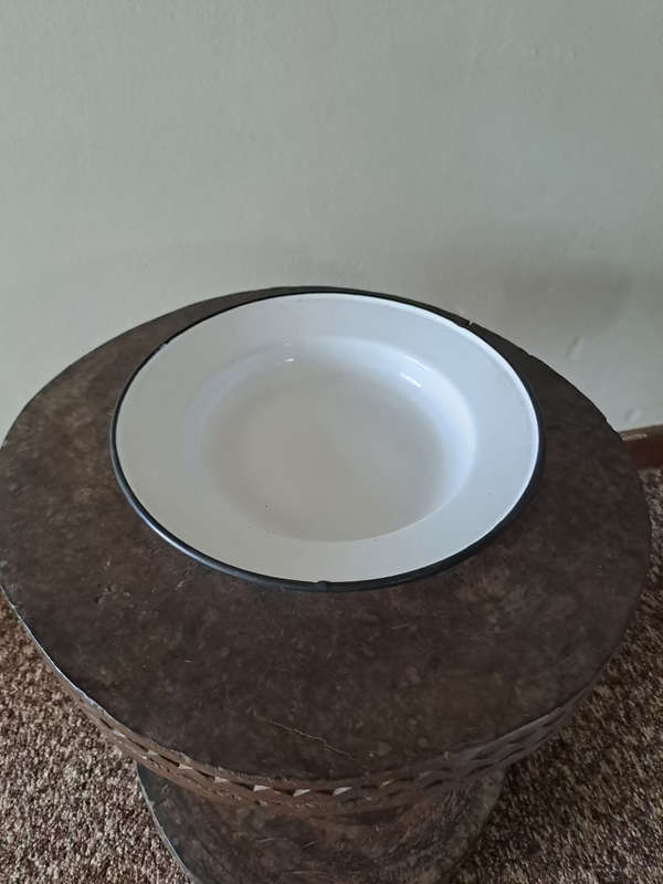 Genuine old enamel plate