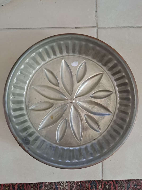 Heavy large copper cake moulds